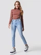 Джинсы Slim Fit женские NA-KD 1100-000296-0047 36 Голубые (7325940585671) - изображение 3