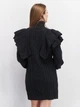 Платье короткое зимнее женское NA-KD 1018-006319-0366 XXS/XS Темно-серое (7325944775146) - изображение 2