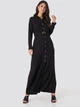 Платье длинное летнее женское NA-KD 1018-003649-3086 32 Черное (7325941950065) - изображение 1