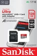 Карта памяти microSD 128Gb SanDisk Ultra class 10 UHS-I A1 + SD адаптер (SDSQUAB-128G-GN6MA) - изображение 3