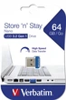 Флешка USB 3.0 64Gb Verbatim Store 'n' Stay NANO Blue (98711) - зображення 4