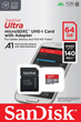 Карта памяти microSD 64Gb SanDisk Ultra class 10 A1 UHS-1 + SD адаптер (SDSQUAB-064G-GN6MA) - изображение 3