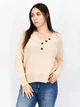 Пуловер женский NA-KD 1018-004222-1138 S Персиковый (7325942180416) - изображение 1