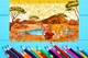Дерев'яна яні фігурні еко двосторонні пазли, англійський алфавіт рамка вкладиш монтессорі, розмальовки-головоломки, з унікальною формою деталей пазла з дерева, “Саванна“ Або персоналізовані зображення Fastisi Family 55 - зображення 8