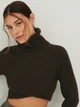 Свитер вязаный женский NA-KD 1720-000052-0017 XL Коричневый (7325944572530) - изображение 5