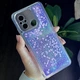 Чехол Glitter для Xiaomi Redmi 12C бампер силиконовый аквариум Фиолетовый - изображение 2