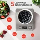 Кухонные весы Sokany электронные 5 кг кулинарные на батарейках 2AAA точные домашние пищевые для еды - изображение 6