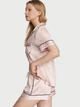 Пижама The Satin Short PJ Set Victoria's Secret Angel Pink Stripe размер S - изображение 4
