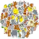 Набор виниловых наклеек стикеров LTC Стикерпак Tom and Jerry 50 шт. (SL2023113001-Mouse-Cat-BP) - изображение 1