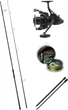 Набор Удилище карповое Prologic C1 Avenger Xtra Distance 2 Abreviated + Катушка карповая Okuma Dynadrag XP Baitfeeder DAXP-6000 + Леска Prologic Density Carp Mono + Стойка Prologic Element Dual Point Bank Stick (18461520+13531531+18461495+18461960) - изображение 1