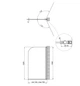 Душевой экран Qtap Standard STDBLM407513APR - изображение 7