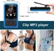 MP3 плеєр Benjie M10 Clip Bluetooth 5.0 Hi-Fi 32Gb з кліпсою Black/Blue - зображення 2