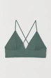 Купальный топ H&M 929321 38 хаки - изображение 1