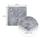 Декоративная ПВХ плита пепельный мрамор 600*600*3mm (S) SW-00001626 - изображение 3