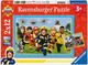 Пазл Ravensburger Fireman Sam Rescuers are coming 2 x 12 елементів (4005555010319) - зображення 1