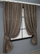 Комплект коротких штор VR-Textil Льон мармур Pavliani № 1372ш 130х170 см 2 шт Какао (35-0062) - зображення 2