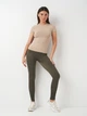 Леггинсы в рубчик женские Giulia Leggings Rib_Khaki_1 L-XL Хаки (4823116913417) - изображение 2