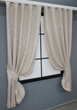 Комплект коротких штор VR-Textil Льон мармур Pavliani № 1178ш 130х170 см 2 шт Світло-бежевий (35-0065) - зображення 2