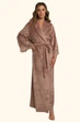 Длинный халат на запах Felena Smokey Rose 438 42(S) Карамель - изображение 1