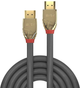 Kabel Lindy HDMI - HDMI 5 m Grey/Gold (4002888378642) - obraz 1