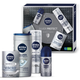 Zestaw Nivea Men Silver Protect Pianka do golenia 200 ml + Żel pod prysznic 250 ml + Balsam po goleniu 100 ml + Antyperspirant roll-on 50 ml (9005800361666) - obraz 6