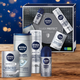 Zestaw Nivea Men Silver Protect Pianka do golenia 200 ml + Żel pod prysznic 250 ml + Balsam po goleniu 100 ml + Antyperspirant roll-on 50 ml (9005800361666) - obraz 7