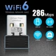 Сетевой адаптер Wi-Fi 6 AX286, USB-приемник, 2,4 ГГц, 802.11ax - изображение 1