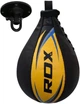 Пневмогруша боксерська RDX 2Y Boxing Speed Ball Leather Multi Yellow/Blue (2SBL-S2YU) - зображення 1