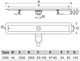 Трап линейный UPONOR 1136411 Ø40 30/1000 мм Aqua Ambient низкий серебристый - изображение 2