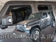 Дефлекторы окон (ветровики) HEKO для Jeep Wrangler IV JL 5D 2019+ / Jeep 4D 2019+ вставные 4 шт - изображение 1