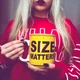 Кружка керамическая подарочная "Size matters" 1000мл, Желтый - изображение 4