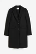 Пальто H&M 271185068 36 Чорний - зображення 6