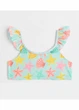 Верхняя часть купальника с рюшами для девочки H&M 1044746-004 110-116 см (4-6 years) Бирюзовый - изображение 1