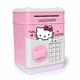 Детский игрушечный сейф копилка Hello Kitty с кодовым замком розовый - изображение 1