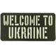 Патч / шеврон Welcome to Ukraine Laser Cut хаки - изображение 1