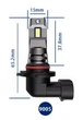 Автомобільні світлодіодні лампи 2шт. Boorin Led HB3/9005 6000K 35W 3500lm 12V - зображення 4