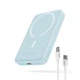 Павербанк Baseus Magnetic Mini Air Wireless Fast Charge Power Bank 10000mAh 20W с кабелем (P10059001313-00) Blue - изображение 1