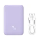 Павербанк Baseus Magnetic Mini Air Wireless Fast Charge Power Bank 10000mAh 20W с кабелем (P10059001513-00) Purple - изображение 4