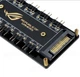 Фан хаб кулерів з підсвічуванням 10 x ARGB Sync 5V/3 pin + PWM HUB SATA живлення розгалужувач Концентратор Чорний - зображення 3