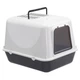 Закритий туалет для котів Ferplast Clear Cat 20 чорний 55x40x38 см 72053199 - зображення 2