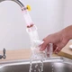 Гнучка висувна насадка фільтр для води, водоочищувач на кран / змішувач, що обертається на 360°, рожевий (84392027) - зображення 7