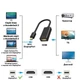 Кабель переходник 4Kх2K mini DisplayPort и HDMI M/F с одностороннее передачей, черный (84392324) - изображение 4
