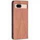 Чохол-книжка з кишеньками UniCase Geometric Pattern для Google Pixel 8A - Brown - зображення 3