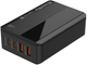 Ładowarka sieciowa ColorWay Power Delivery 2 USB-A + 2 USB TYPE-C 65W Black (CW-CHS040PD-BK) - obraz 1