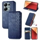 Чехол Deexe Rhombus Wallet для Xiaomi Redmi Note 13 Pro 4G / Poco M6 Pro - Blue - изображение 4