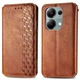 Чохол Deexe Rhombus Wallet для Xiaomi Redmi Note 13 Pro 4G / Poco M6 Pro - Brown - зображення 1