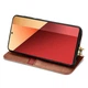 Чохол Deexe Rhombus Wallet для Xiaomi Redmi Note 13 Pro 4G / Poco M6 Pro - Brown - зображення 3