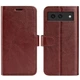 Класичний чохол-книжка Deexe Wallet Style для Google Pixel 8A - Brown - зображення 1