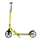 Складной двухколесный самокат с ручным тормозом и амортизатором Best Scooter Flash Серый с желтым - изображение 3