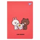 Записна книга блокнот YES Line Friends А4 40 аркушів клітинка обкладинка з висічкою (681843) - изображение 1